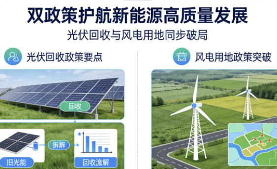 双政策护航新能源高质量发展光伏回收与风电用地同步破局
