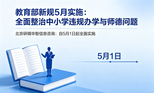 监管重拳来袭！教育部新规5月实施，全面整治中小学违规办学与师德问题